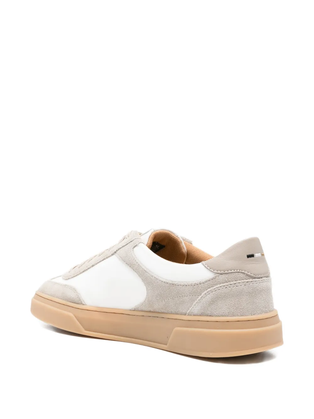 BOSS Sneakers met suède vlakken Grijs