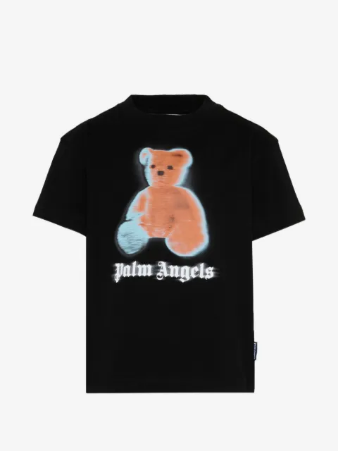 Palm Angels Kids Blurred Bear T-Shirt