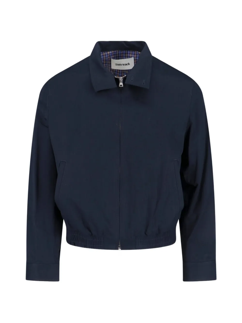 TONYWACK buttoned cotton bomber jacket - Blu