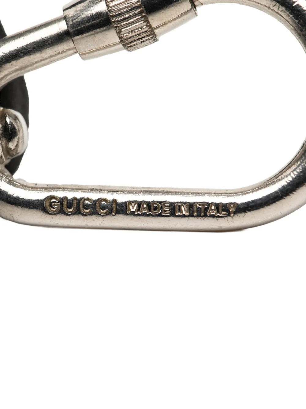  Gucci Pre-owned 2000-2015 Silver Plated Carabiner Key Chain 