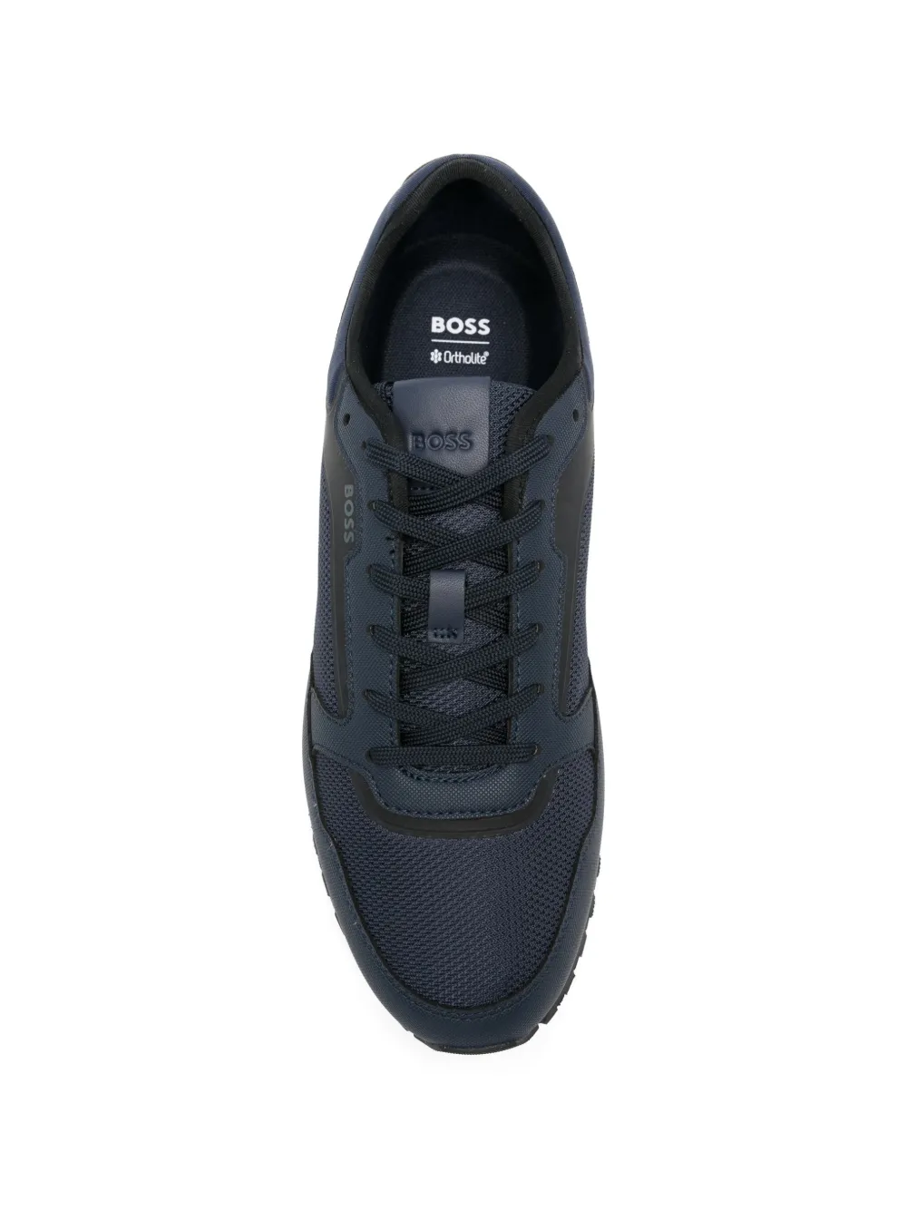 BOSS Sneakers met vlakken Blauw