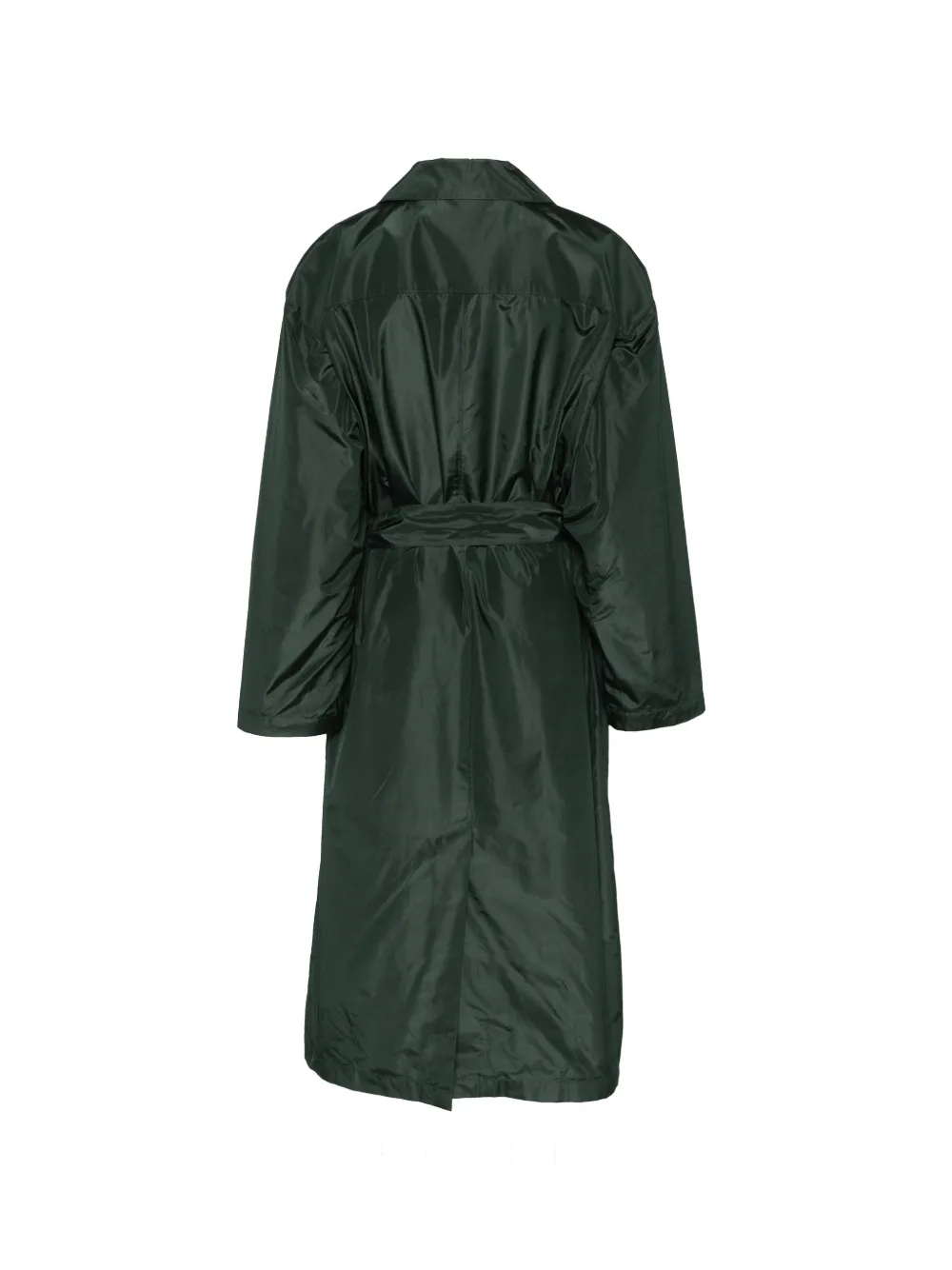  Saint Laurent Tie-belt Trench Coat - Green 