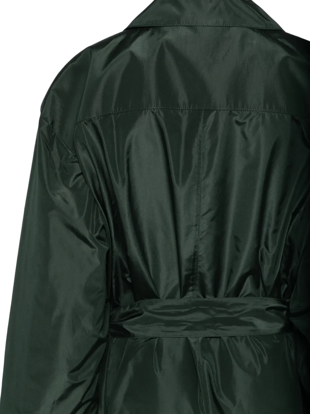  Saint Laurent Tie-belt Trench Coat - Green 