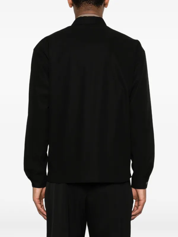 Prada ジップ オーバーシャツ | ブラック | FARFETCH JP