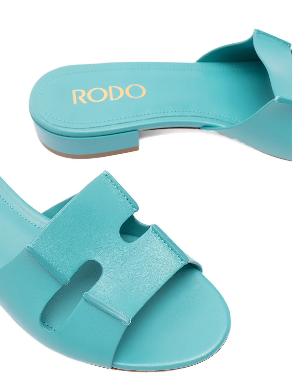 Rodo cut-out flat sandals Blauw