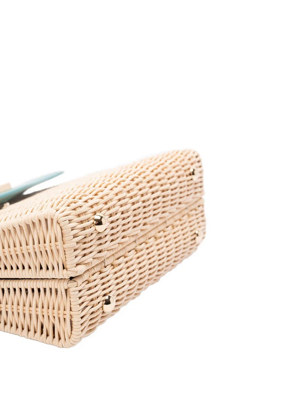 Mediumwicker Top-Handle Shoulder Bag