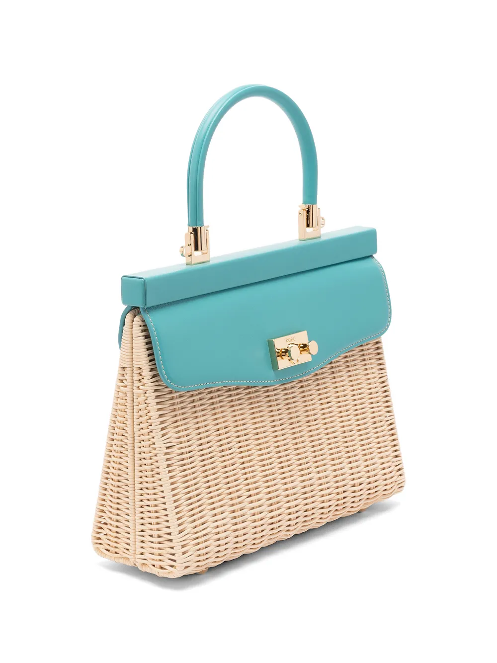 Mediumwicker Top-Handle Shoulder Bag