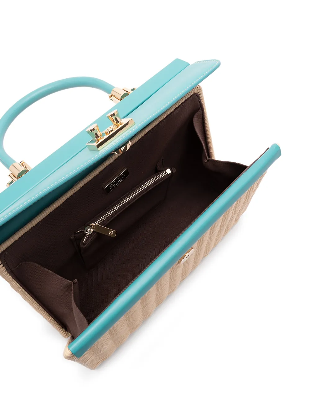 Mediumwicker Top-Handle Shoulder Bag
