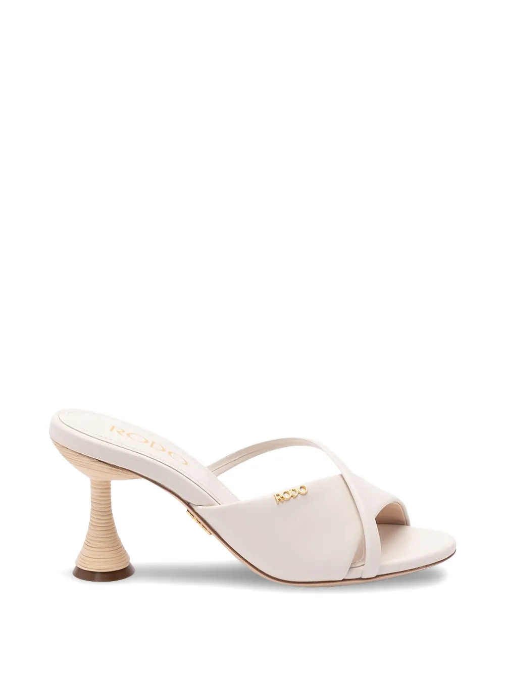 Rodo crossover strap sandals Beige