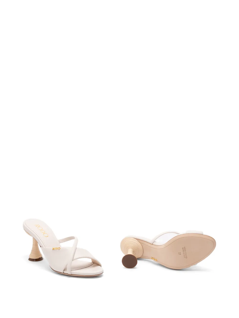 Rodo Sandalen met gekruist bandje Beige