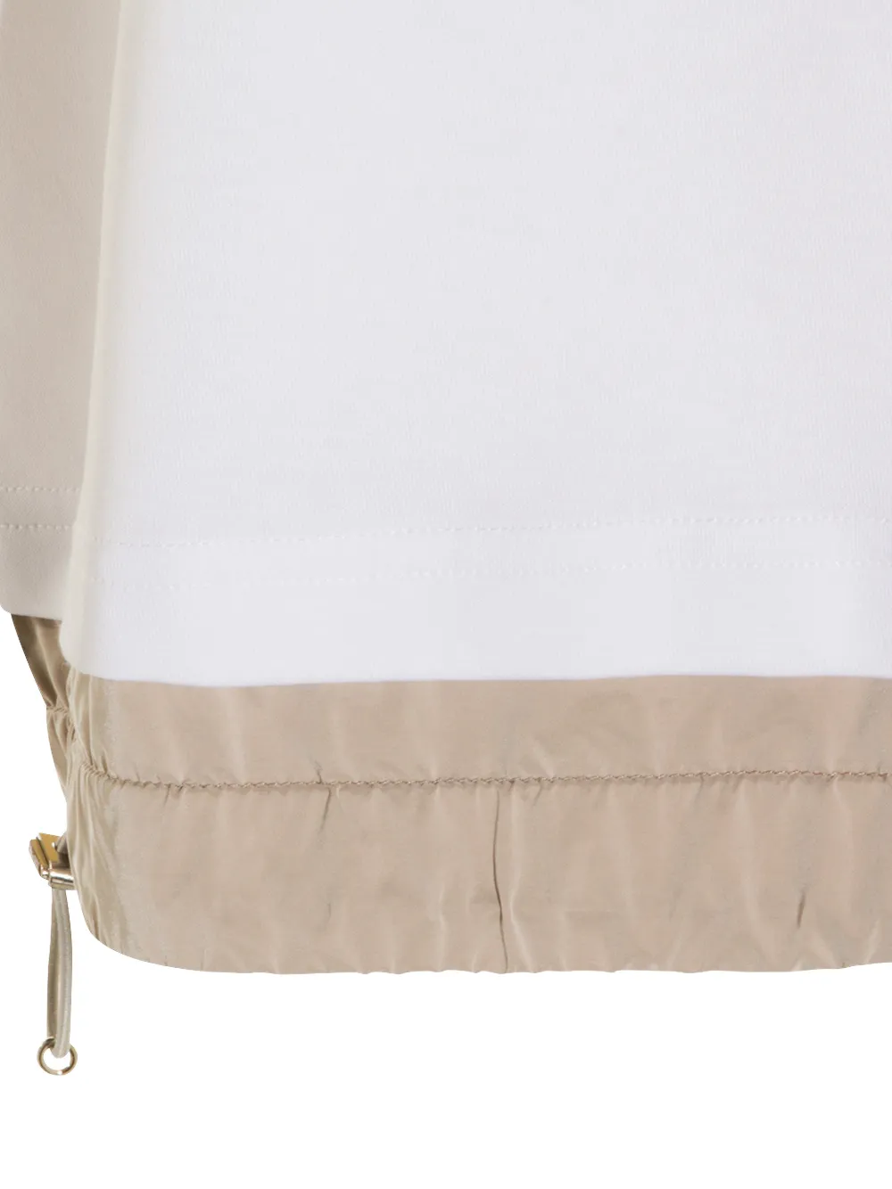 Moorer T-shirt met zak en afwerking Wit