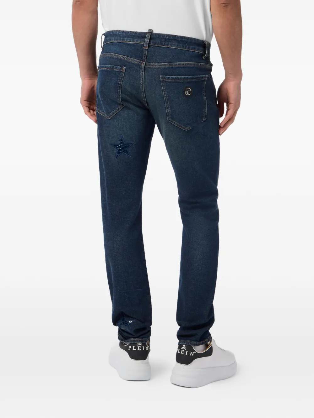 Philipp Plein Super straight jeans Cocco Stars Blauw