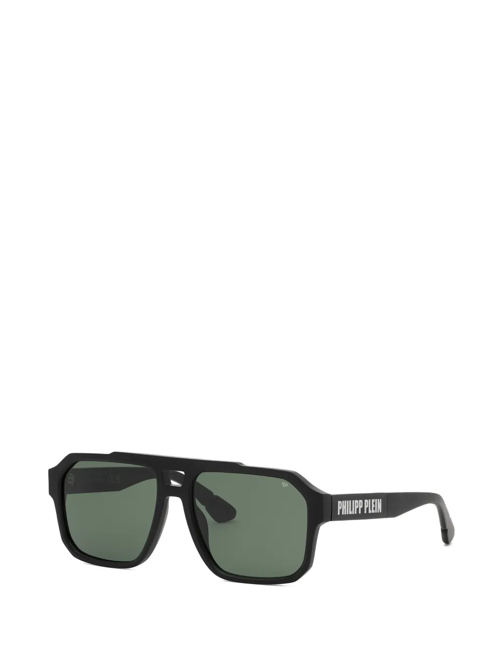 Philipp Plein Eyewear Zonnebril met geometrisch montuur Zwart