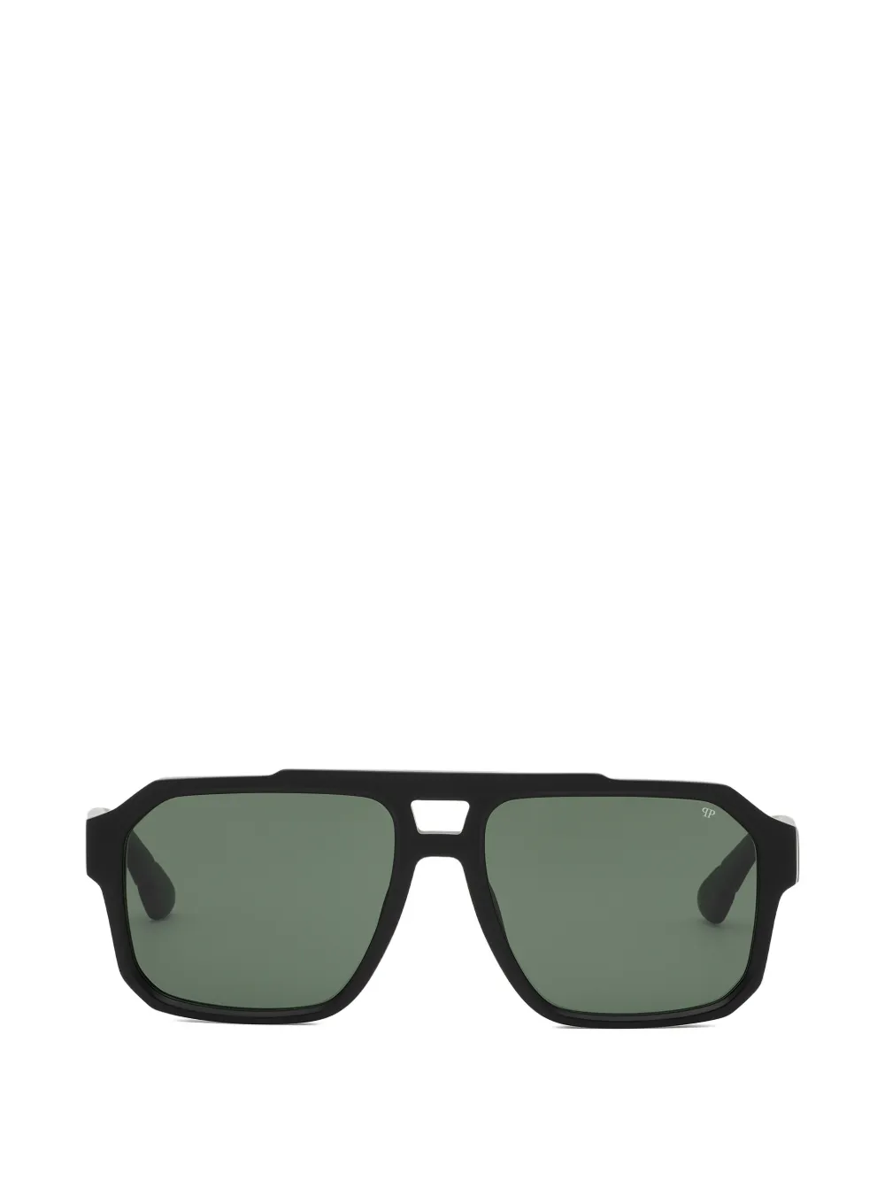 Philipp Plein Eyewear Sonnenbrille mit geometrischem Gestell - Schwarz