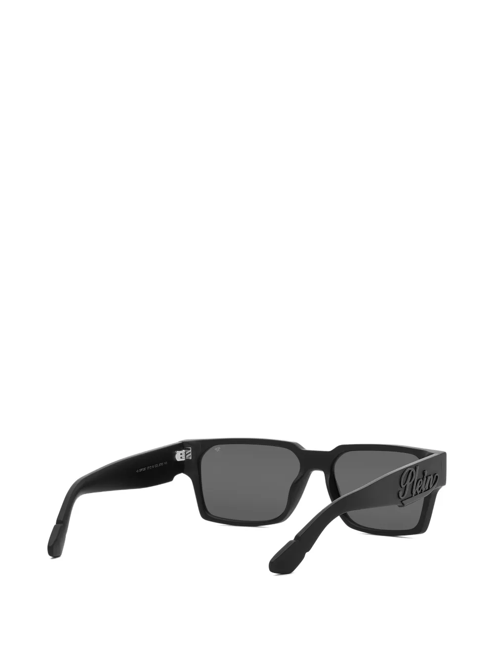 Philipp Plein Eyewear Zonnebril met rechthoekig montuur Zwart