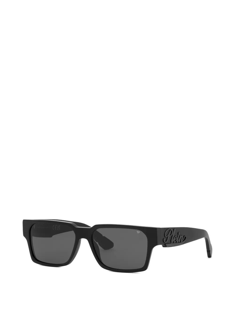 Philipp Plein Eyewear Zonnebril met rechthoekig montuur Zwart