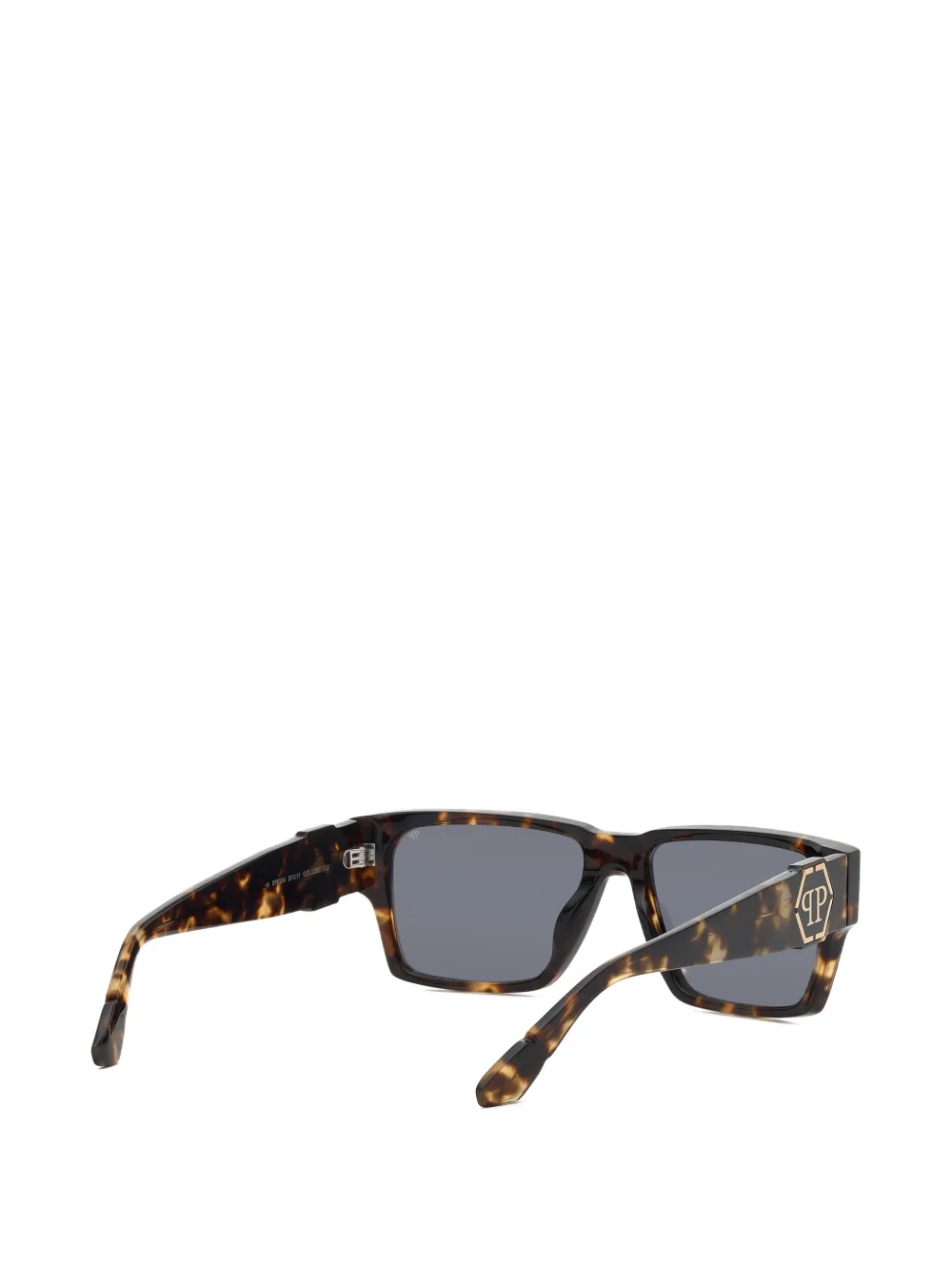 Philipp Plein Eyewear Zonnebril met rechthoekig montuur Bruin