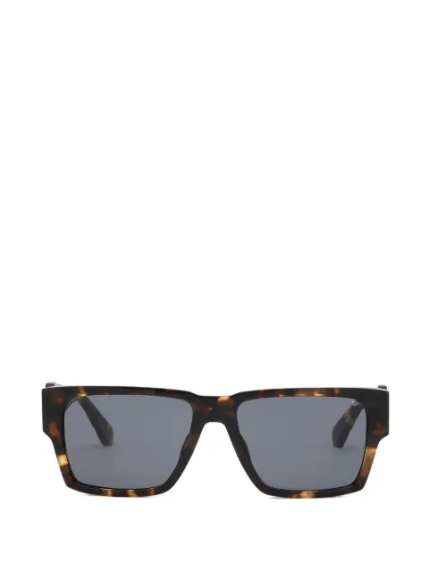 Philipp Plein Eyewear lunettes de soleil rectangulaires à effet écailles de tortue