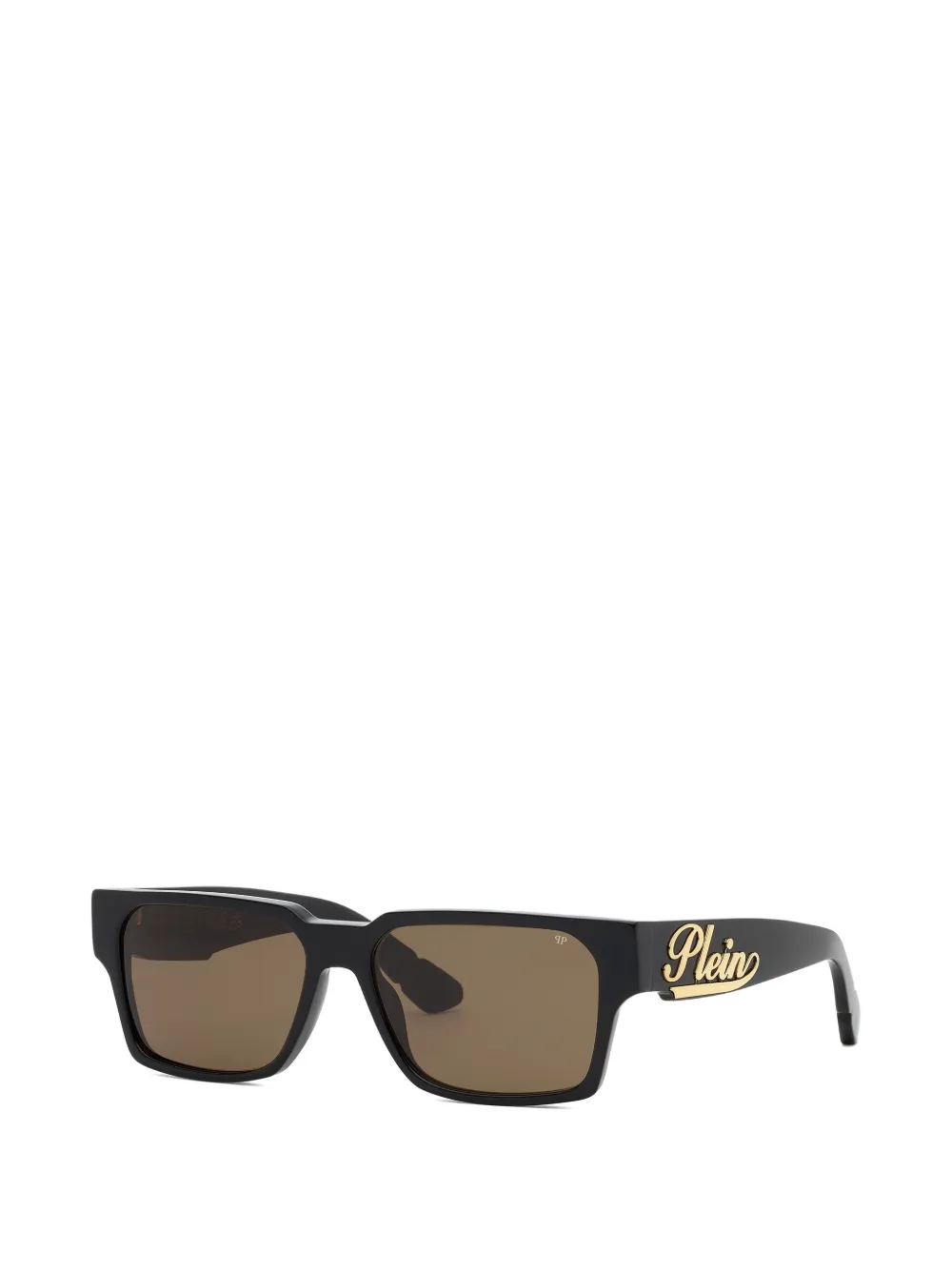 Philipp Plein Eyewear Zonnebril met rechthoekig montuur Zwart