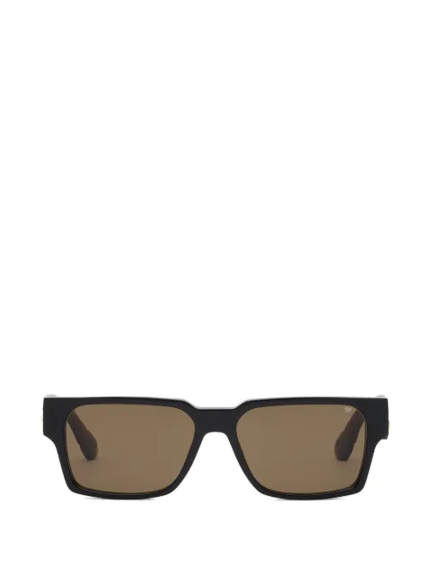 Philipp Plein Eyewear lentes de sol con armazón rectangular y placa del logo