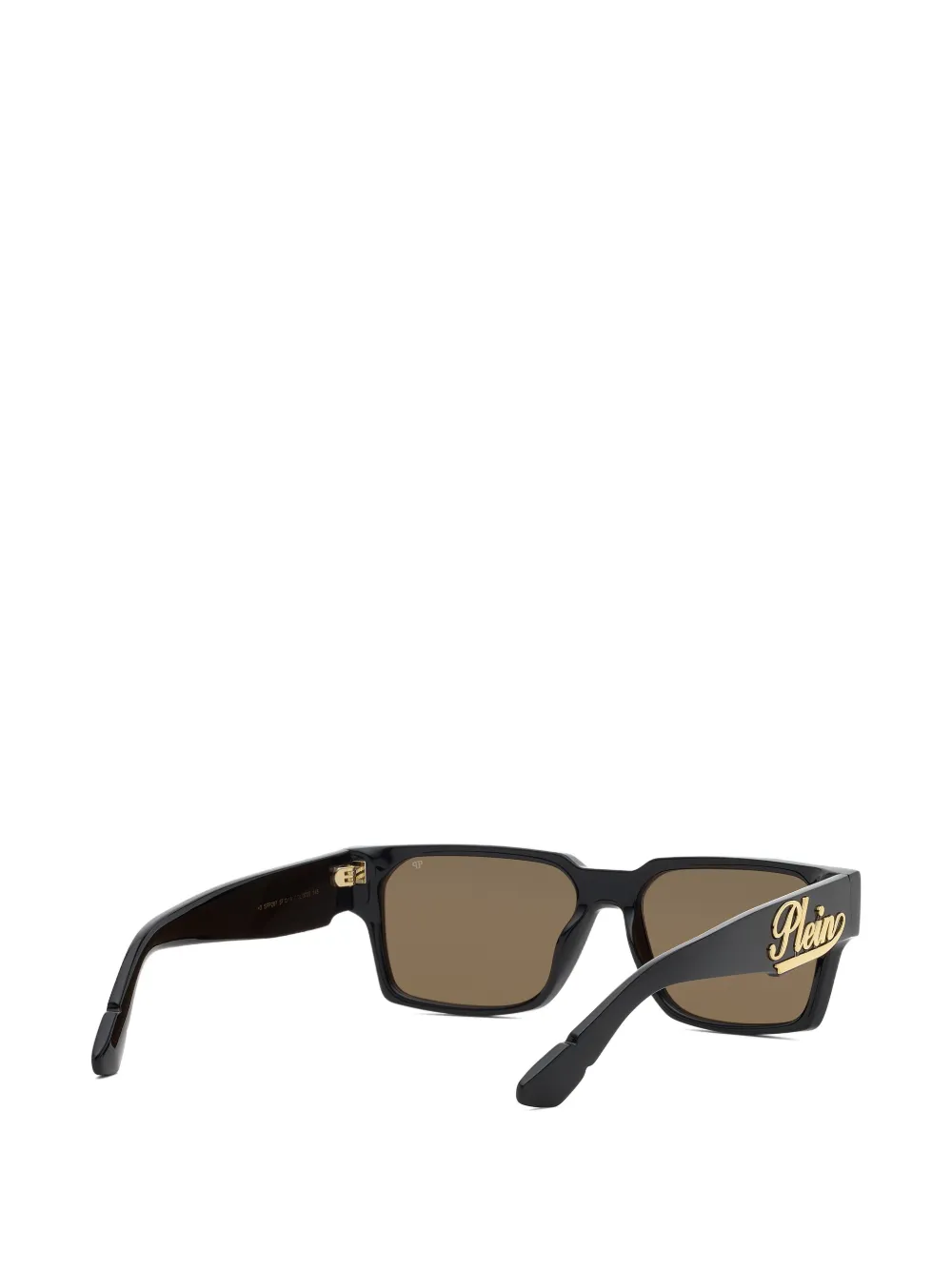 Philipp Plein Eyewear Zonnebril met rechthoekig montuur Zwart