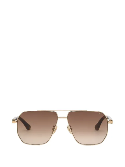 Philipp Plein Eyewear tortoiseshell-effect geometric-frame sunglasses