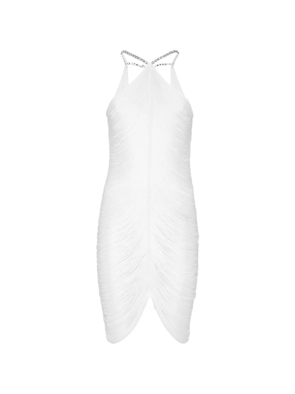 Philipp Plein Abito corto drappeggiato - Bianco