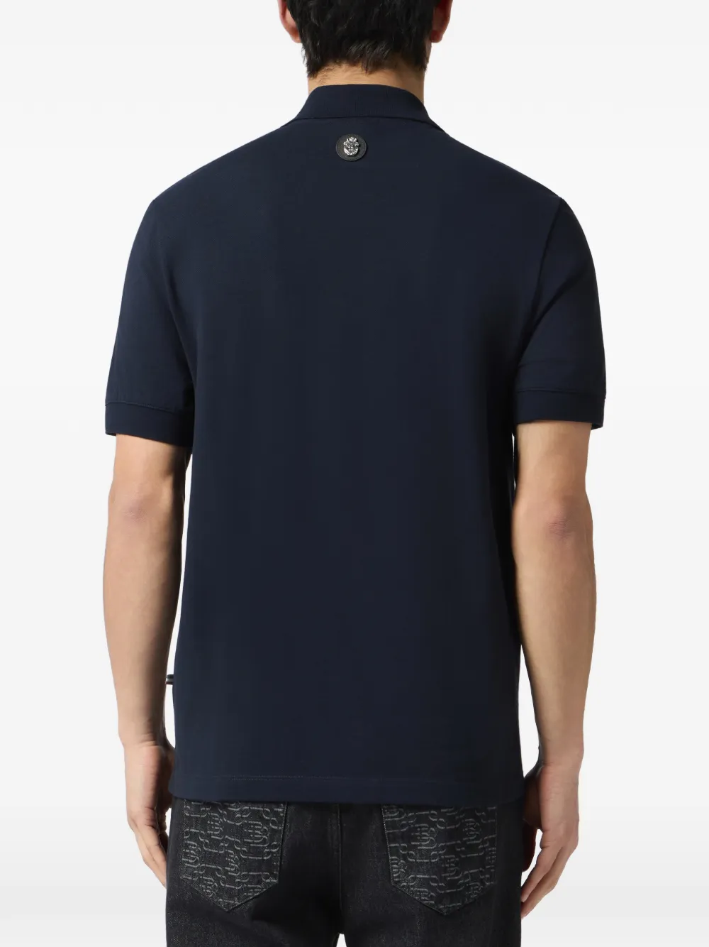 Billionaire Poloshirt met borduurwerk Blauw