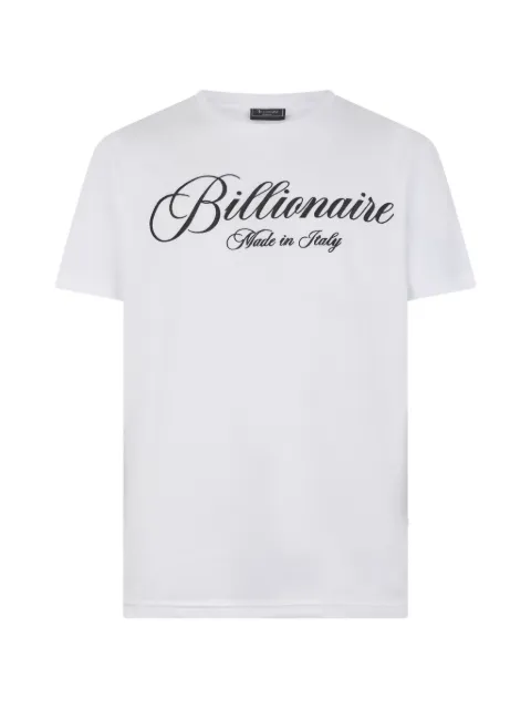 Billionaire round-neck signature T-shirt