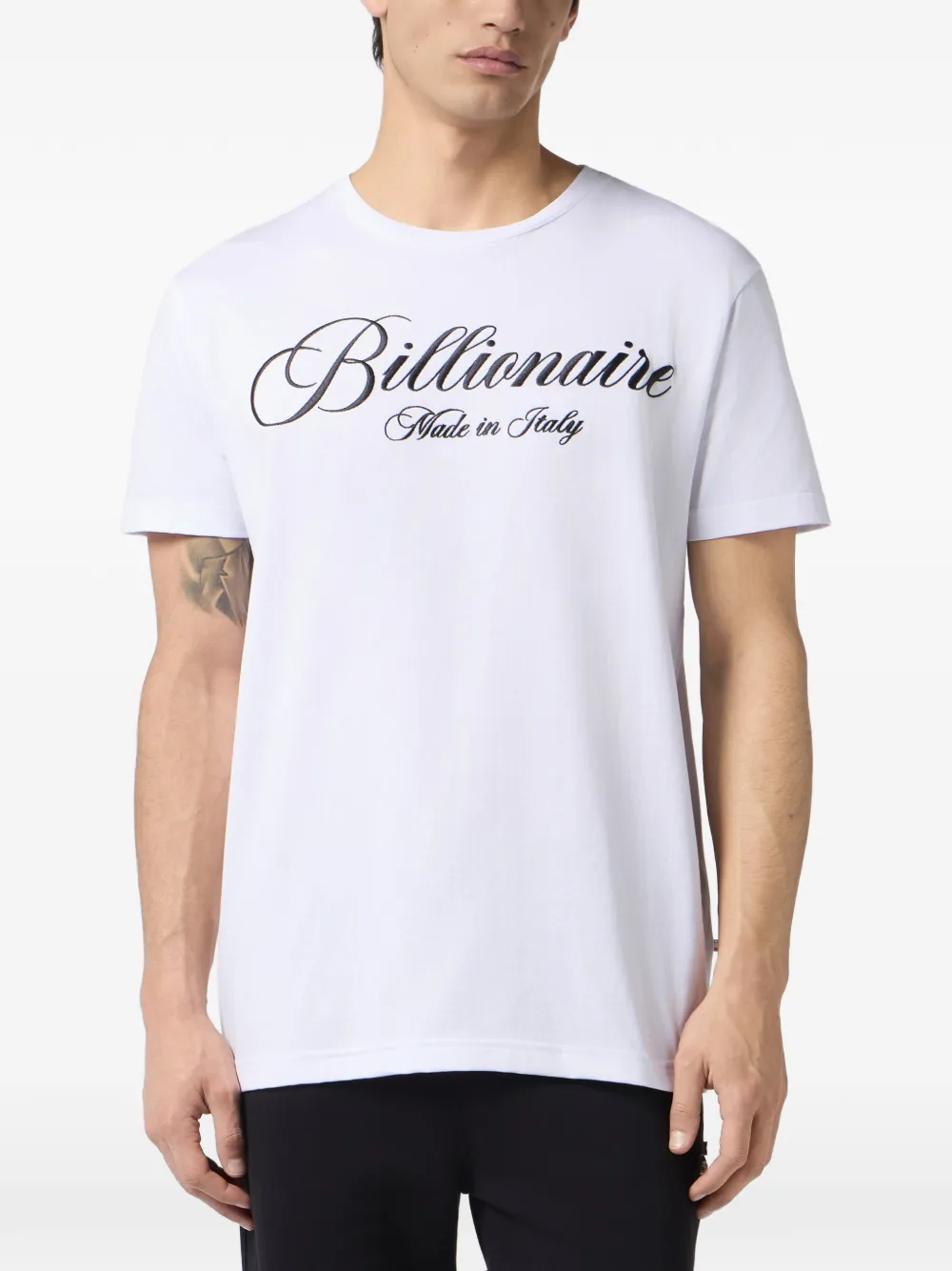 Billionaire T-shirt met ronde hals Wit
