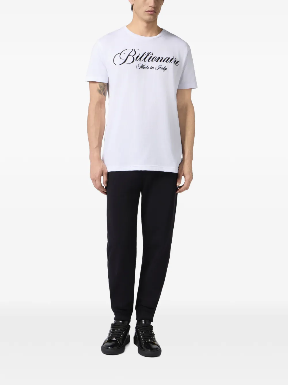 Billionaire T-shirt met ronde hals Wit
