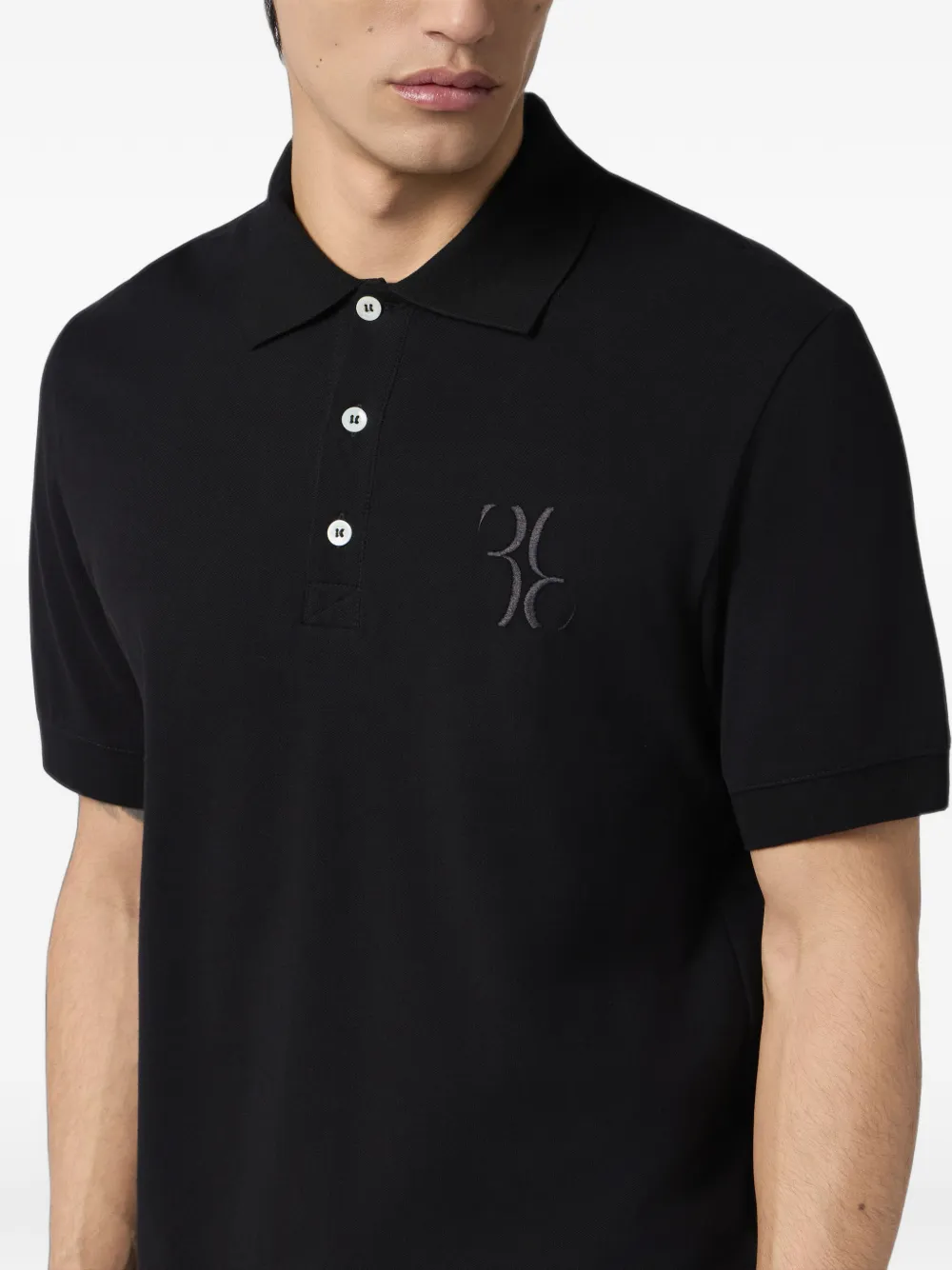 Billionaire Poloshirt met korte mouwen Zwart