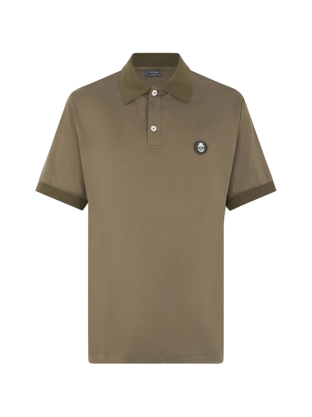 Billionaire Poloshirt mit Logo-Patch - Braun