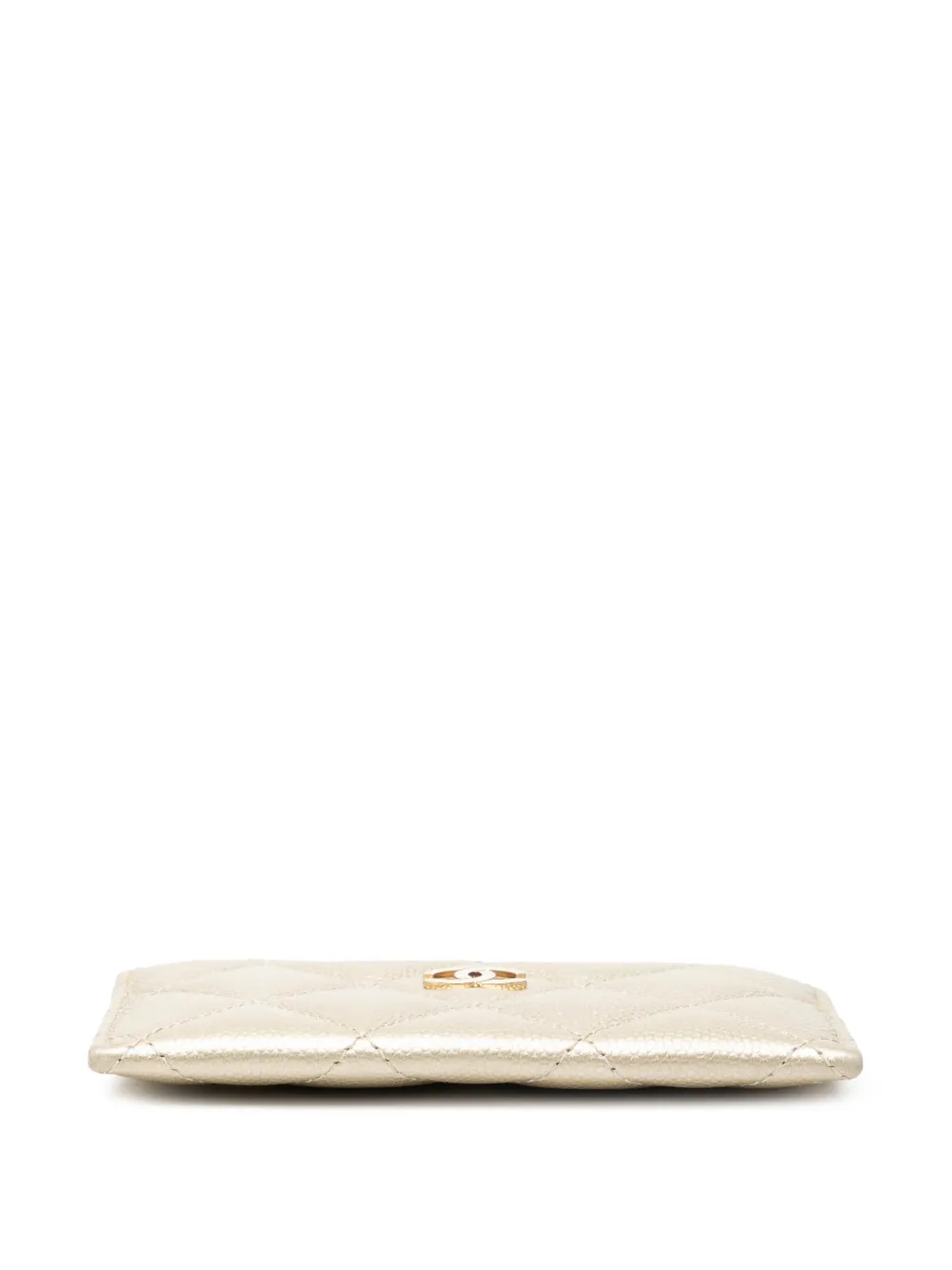 2016-2017 Cc Quilted Caviar Card Holder