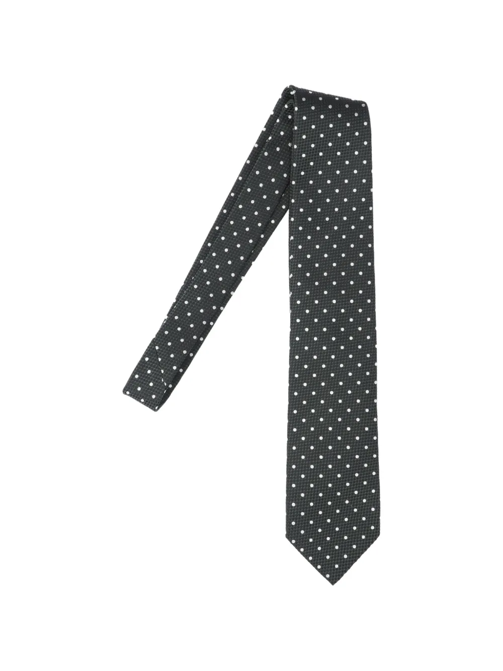 TOM FORD polka dot tie - Grigio