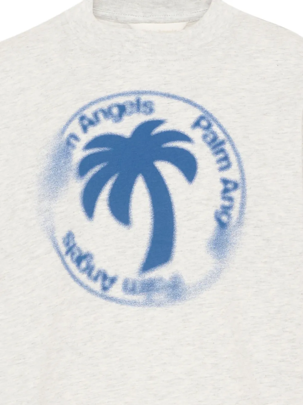 Palm Angels Kids T-shirt met korte mouwen en logo Grijs