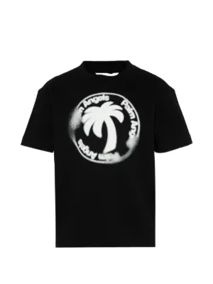 BALMAIN　KIDS ラミネートロゴＴシャツ Balmain Kids logo-embellished T-shirt | Black | FARFETCH