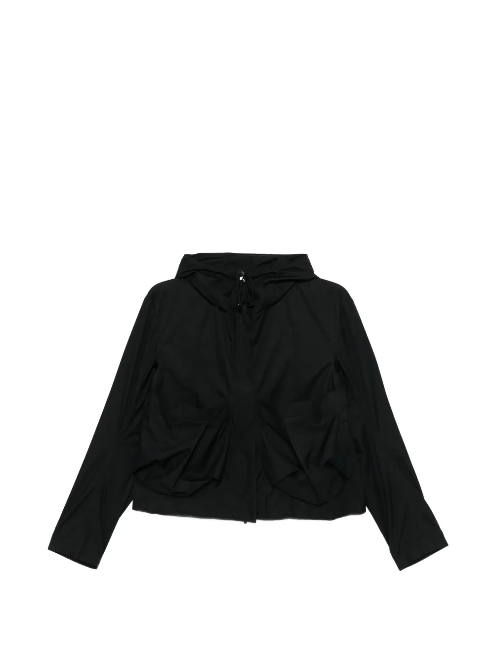 Rundholz hooded front-pocket jacket - Nero
