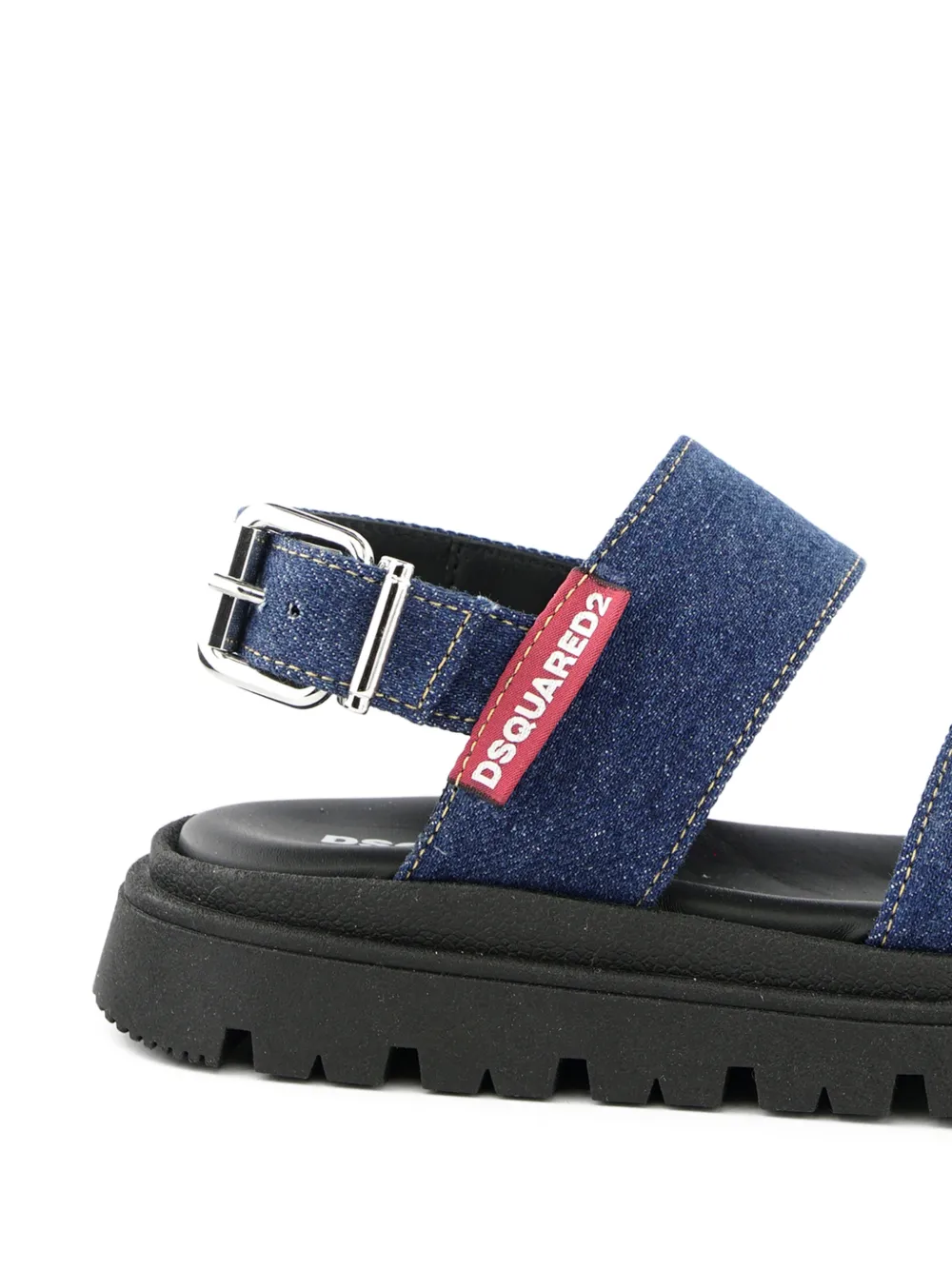  Dsquared2 Kids Denim Sandals - Blue 