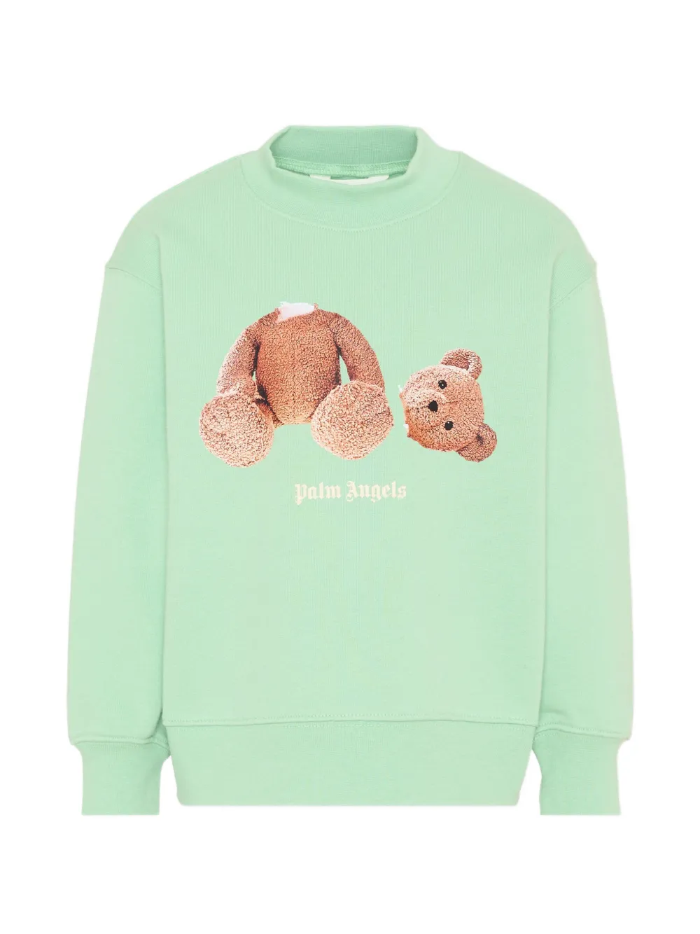 Palm Angels Kids graphic crewneck sweatshirt - Verde