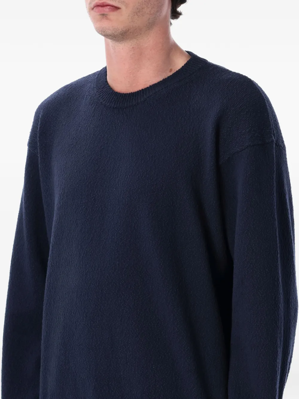 Roberto Collina Trui met ronde hals Blauw