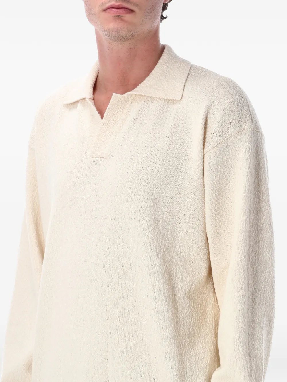 Roberto Collina Trui met polokraag Beige