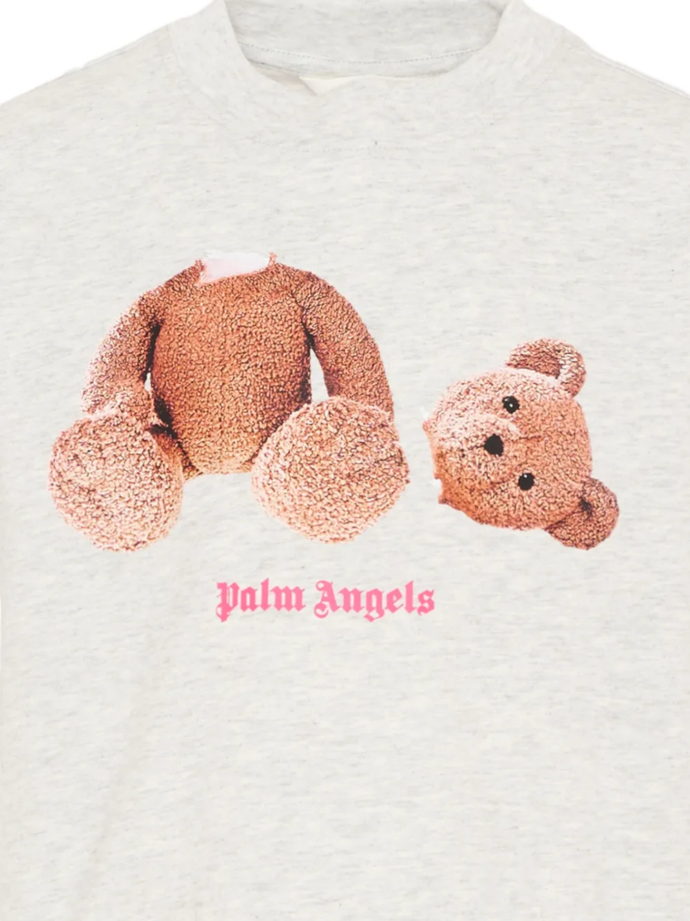 Palm Angels Kids T-shirt met grafische print en korte mouwen Grijs