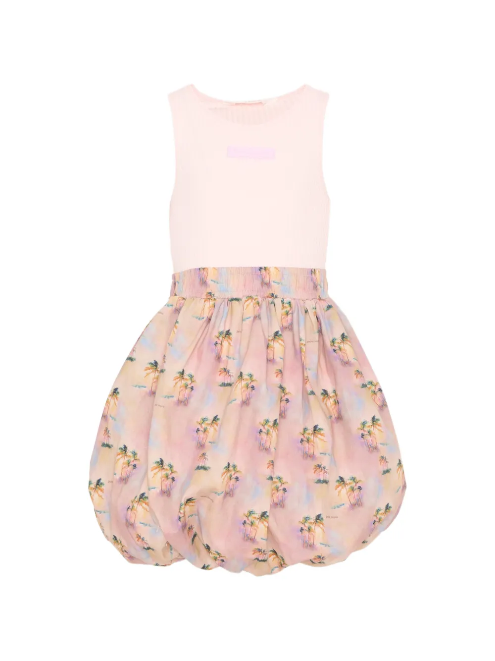 Palm Angels Kids sleeveless printed dress - Pink