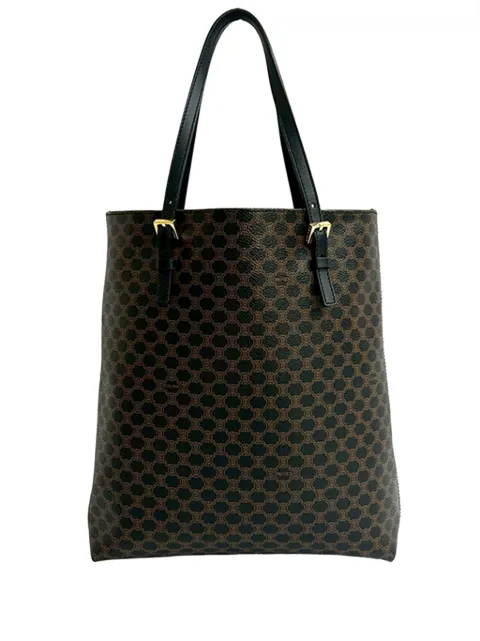 Celine Pre-Owned sac porté épaule en toile vernie à motif Macadam 20e siècle