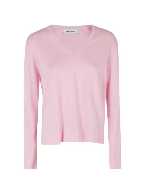 Gran Sasso V-neck long-sleeve sweater