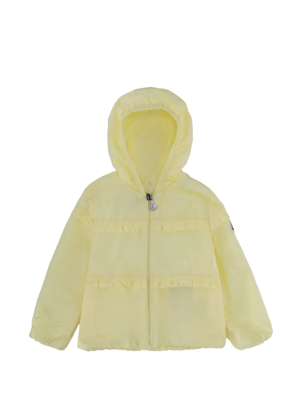 Moncler Enfant veste à capuche boutonnée - Jaune