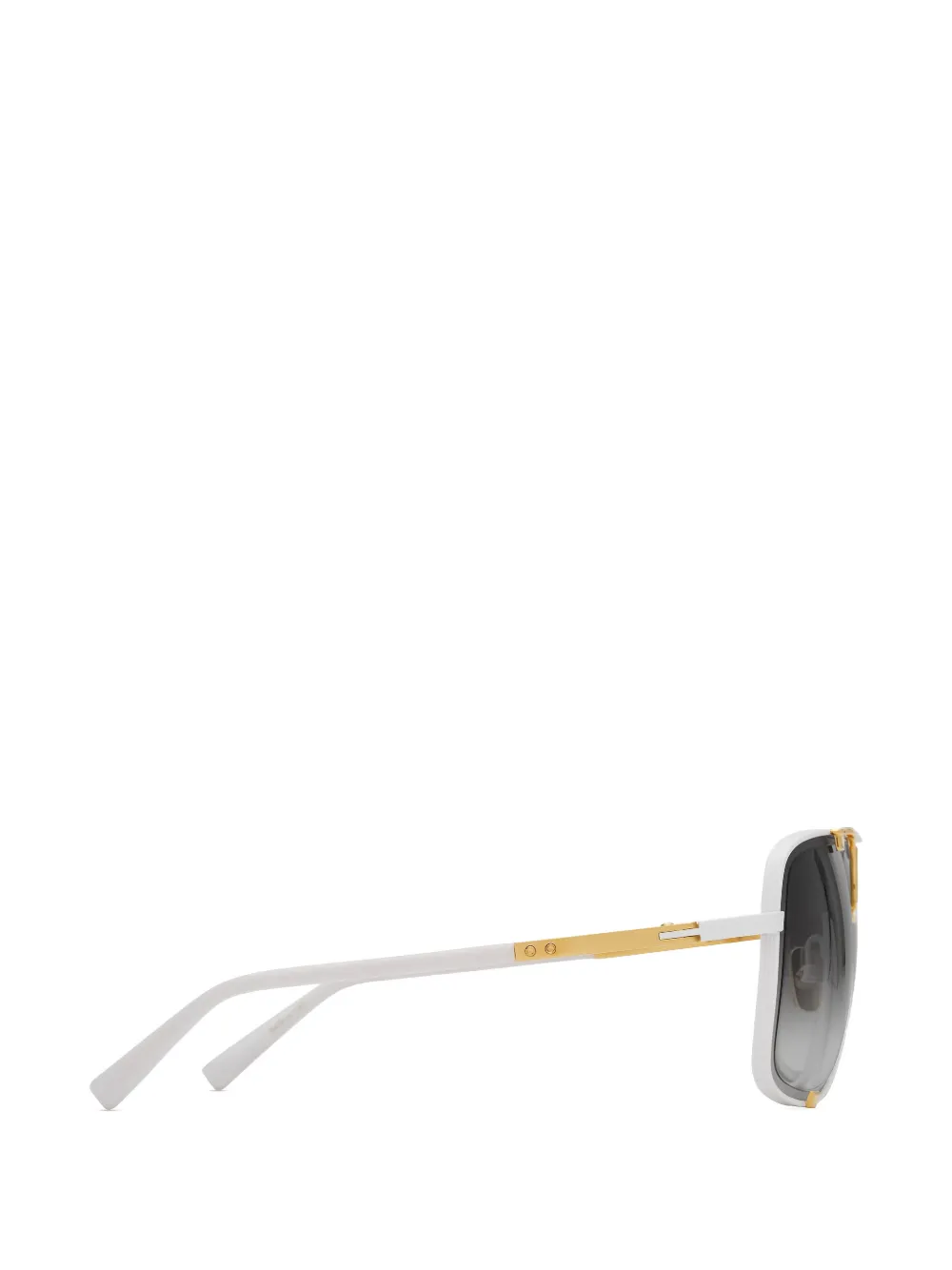Dita Eyewear Zonnebril met metalen montuur Wit