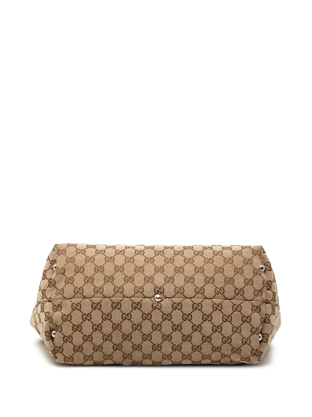 2000-2015 Medium Gg Canvas Icon Bit Tote Bag