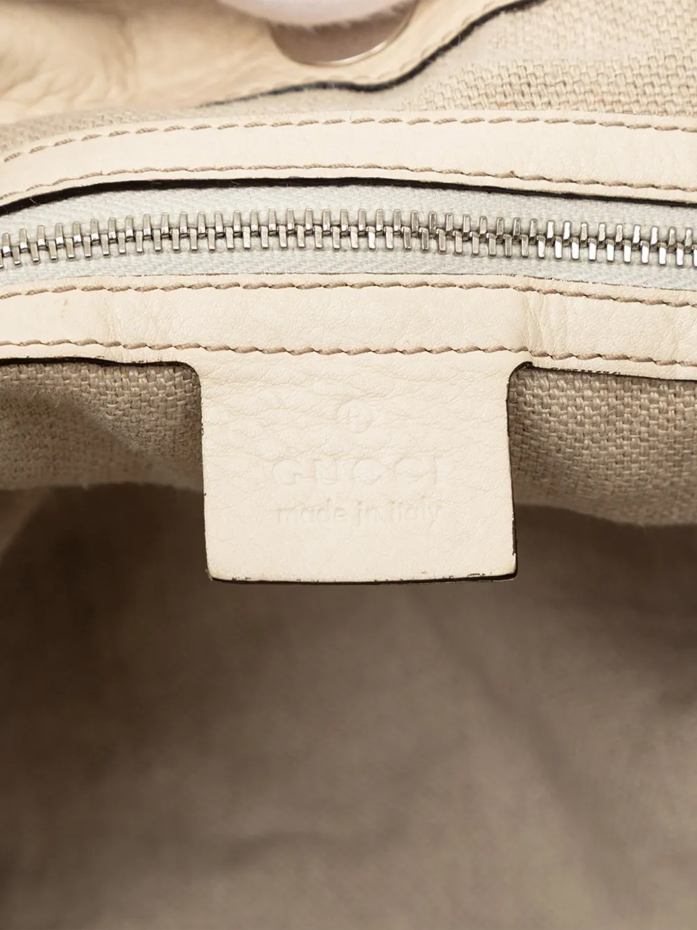 2000-2015 Medium Gg Canvas Icon Bit Tote Bag